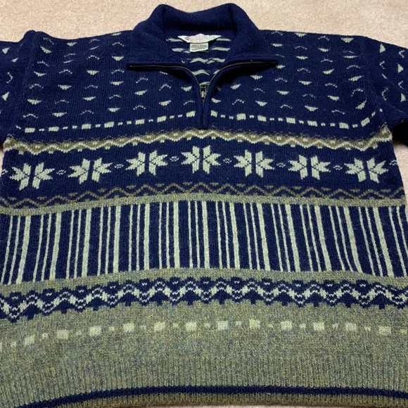 Columbia 100% wool sweater M Unisex Men Women - Picture 2 of 7
